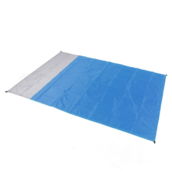 Rantapeitto vedenpitävä kannettava polyesterikangas taitettava piknikmatto ulkoretkeilypiknikille Tummansininen harmaa