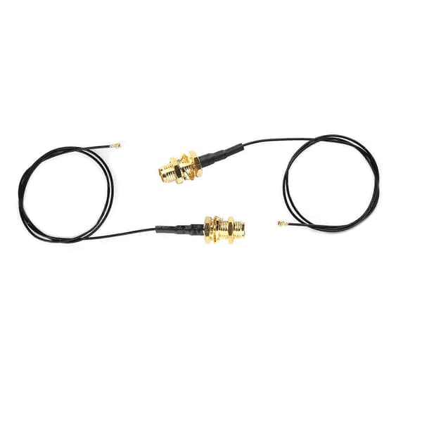 2 stk IPEX4 til SMA-kabel for M.2 WiFi Bluetooth ekstern forlengelse + 2 stk 8DB-antenne