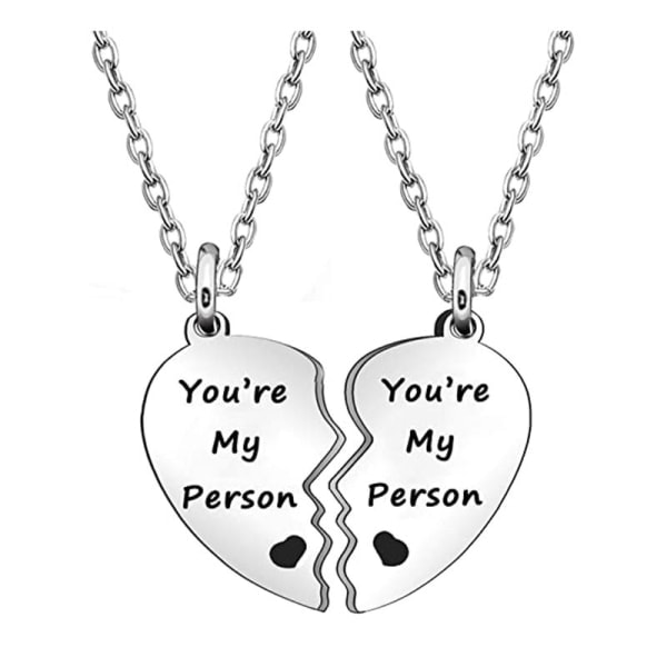 Halsband Par Halsband Vänskap Halsband Set BFF Halsband för 2 Weirdo 1 Weirdo 2 för Kvinnor Män Mors Dag Alla Hjärtans Dag Födelsedagspresenter