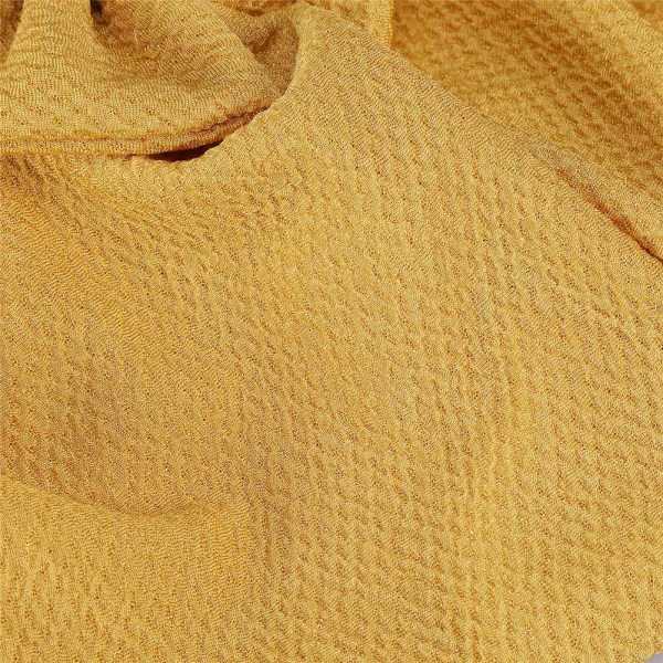 Naisten muoti turbaanihattu Bowknot pipo lämmin cap (keltainen)