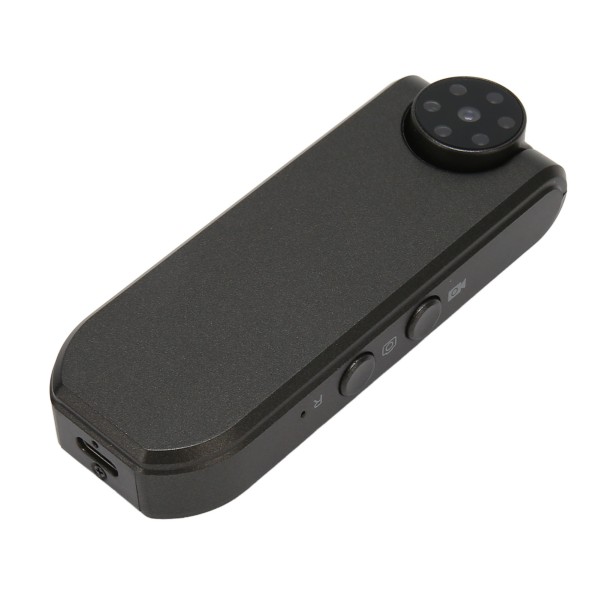 Mini Wearable Camera 1080P Night Vision Uppladdningsbar rörelsedetektion HD Body Video Recorder för Law Enforcement Svart