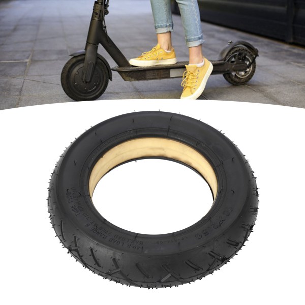 10x2,50 tubeless solid dæk 10 tommer elektrisk scooter dæk gummi slidbestandigt elektrisk cykel dæk