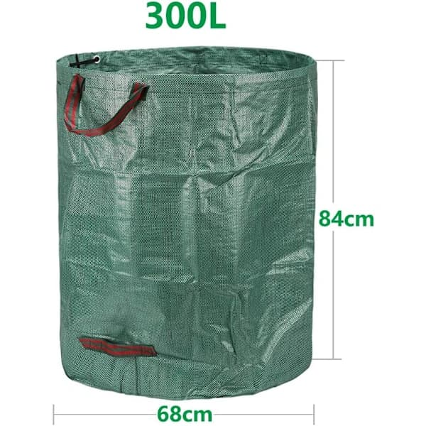 2 stk. 300L haveaffaldssække (H84cm, D67cm)