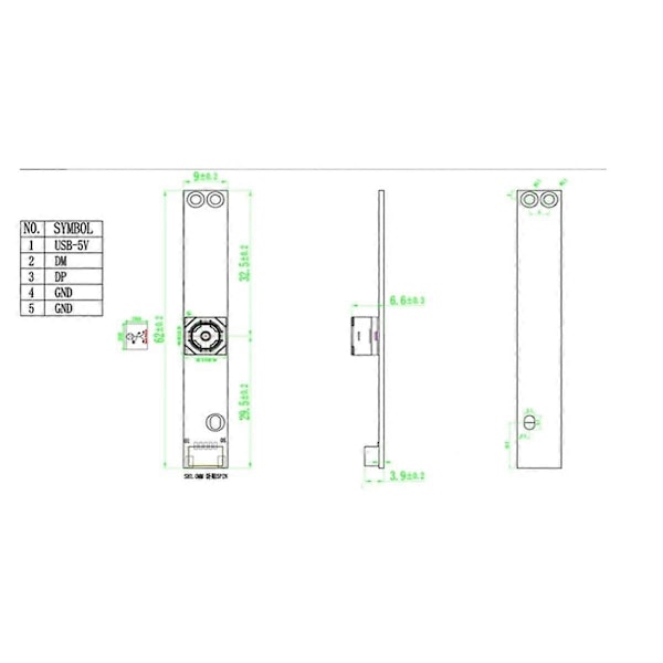 5MP 2K HD Autofokus Vidvinkel Kameramodul CMOS OV5693 120 Grader OTG USB Plug and Play for Windo.pa