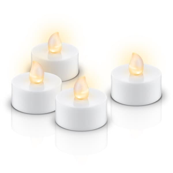 Sett med 4 LED-telys med timer
