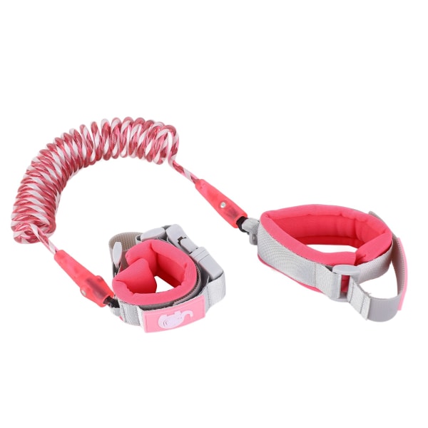 Børnesikkerhedsarmbånd Multifunktionelt reflekterende armbånd Snorsele til udendørs Rose Red 6,6 fod (reflekterende med lås)