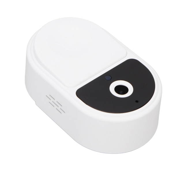 Trådløst dørklokkekamera Smart sikkerhed Ultra klar vidvinkel Wifi videodørklokkekamera 1000mAh batteri hvid