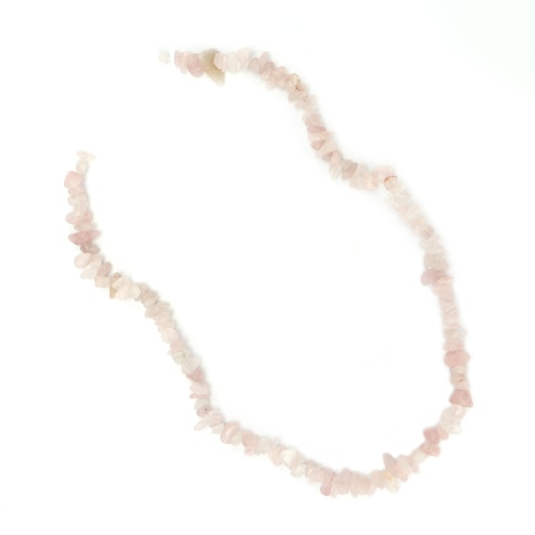 Gör-det-själv oregelbundna pärlor hänge Enkelt Elegant armband Örhänge Göra pärlor TillbehörRose Quartz