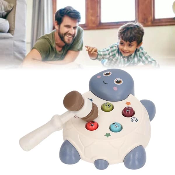Interactive Pound-a-Mole Game for Fine Motor Skill Development - Educational Cute Animal Shaped Hammer Toy