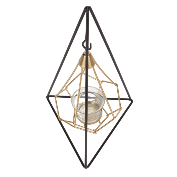 Geometrisk fyrfadsstage hængende metal fyrfadsstage med votivglas og displaystativ
