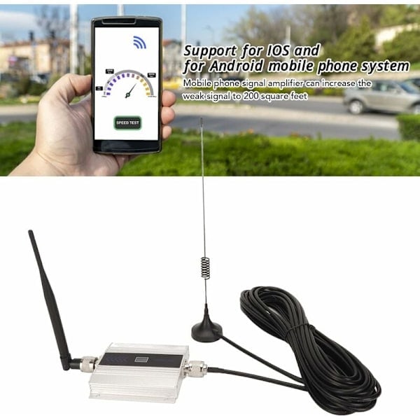 GSM-signalförstärkare 900MHz Repeater 2G 3G 4G LTE Cellular Booster DCS 1800 2100 Mobiltelefonsignal Förstärkare - EU_paris
