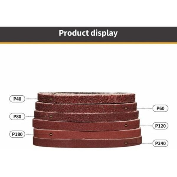 DPZO Slibebånd 10X330 mm Slibebånd 40/60/80/120/180/240 til slibning, polering og afstøvning, ideel til træ (48 stk.)-DPZO.pa