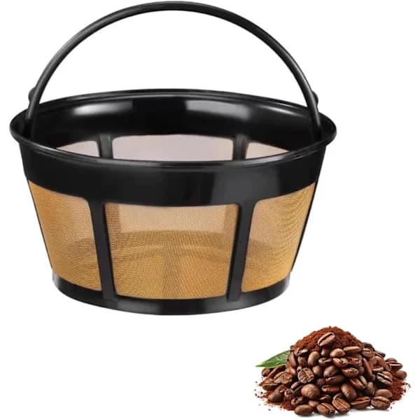 Gjenbrukbart kaffefilter for Hamilton Beach 8-12 kopps kaffetraktere, BPA-fritt erstatningsfilter i rustfritt stål, 1 stk 1 PCS