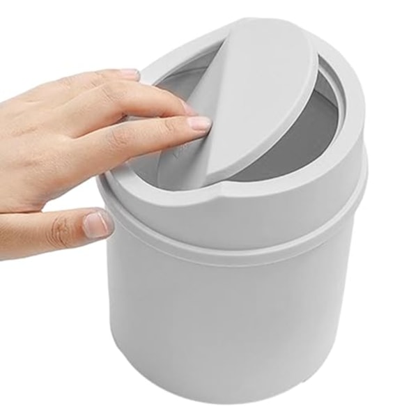 Liten Soptunna | Kreativa Mini Soptunnor med Lock, Soptunna för Köket, Sovrummet, Hemmet, Sminkbordet, Bilens Inredning Odavom