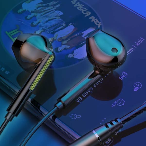 Universelle USB-C Hovedtelefoner med Kabel DAC Sort—pa
