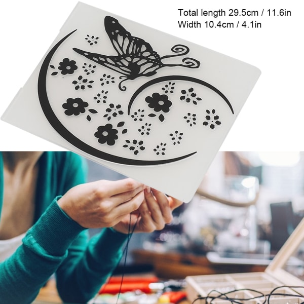 5 stk Plastprægningsskabelon til DIY Craft Card Making Dekorationstilbehør