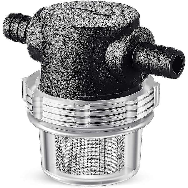 Vattenpumpsil, 3/8 tums slangnippel Inline-sil Vridbart rörsprutfilter för vattenpump 12V DC 80psi Husbil