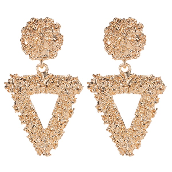 Fashionabla triangelörhängen för kvinnor Legering Eleganta festörhängen Smyckendekoration (guld)