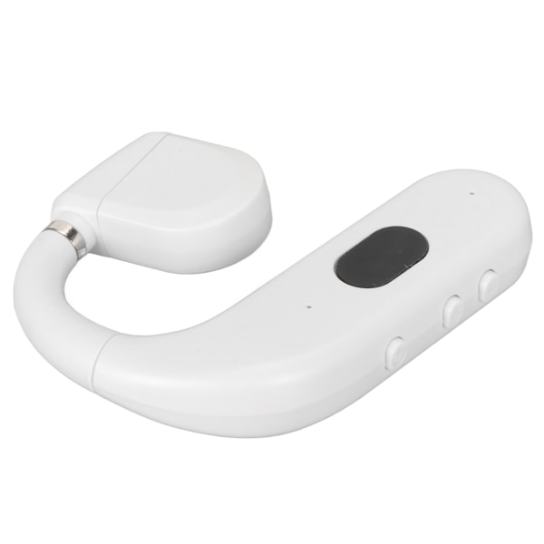 Bluetooth Headset BT 5.3 Støjreducerende HD-opkald Lang batterilevetid Enkeltøre ørestykke til Business Sportsspil Hvid