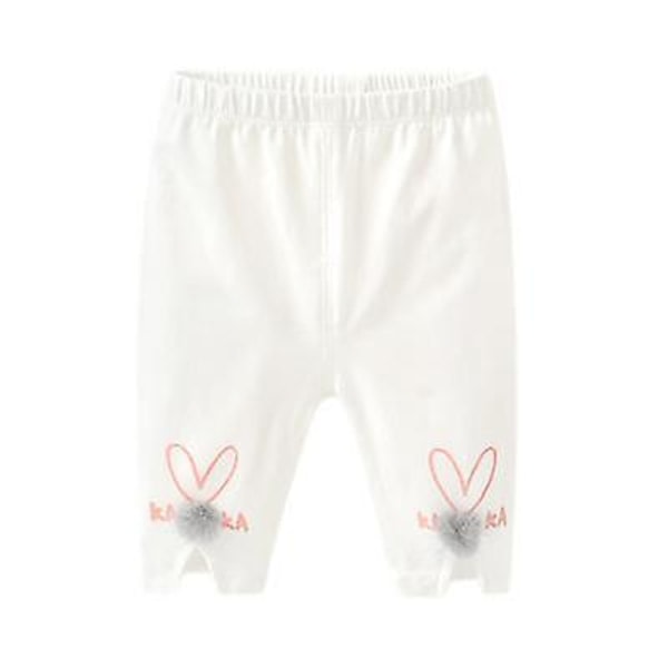 Baby Leggings, Casual Toddlers, Cropped Byxor White 110cm