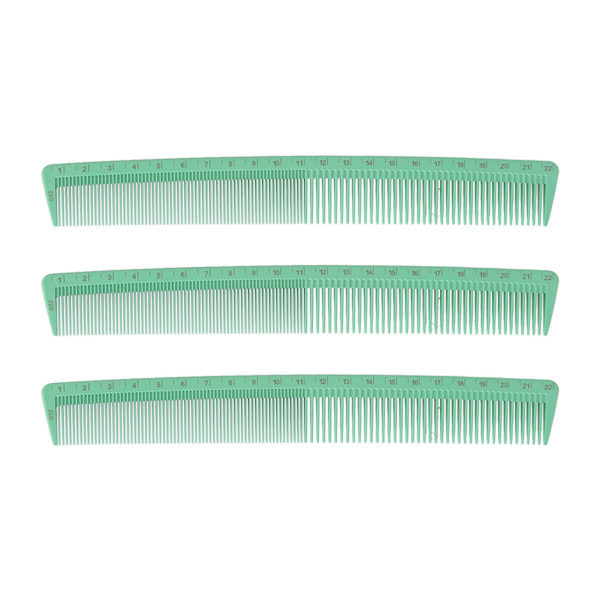 3 stk hårstylingkam Fine brede tenner Komfortabelt hold hårkamsett for hjemmesalongbruk