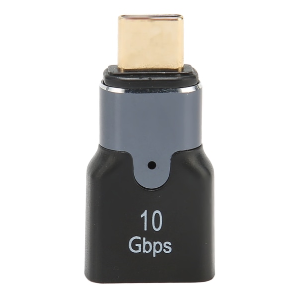 Magnetisk USB hunn-til-type C-adapter 10 Gbps overføring aluminiumslegering Liten kompakt 3A type C-adapter med lyseffekt