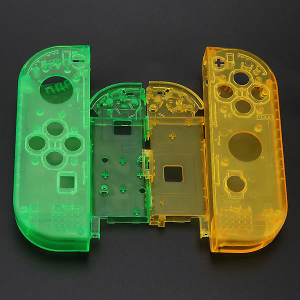 Chenghaoran För Nintendo Switch Joy-con Ersättningshus Cover för Ns Nx Joycons Case Klargrön PinkTS