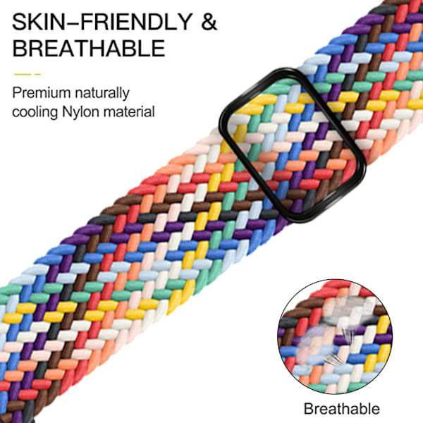 Rem for Apple iWatch 1234567 justerbar nylon