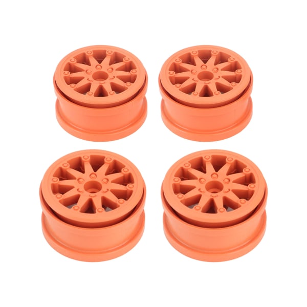 4 sæt 2,2 tommer hjulfælg Nylon RC bilhjulsfælg til Axial SCX10 Wraith RR10 1/10 RC biler Orange