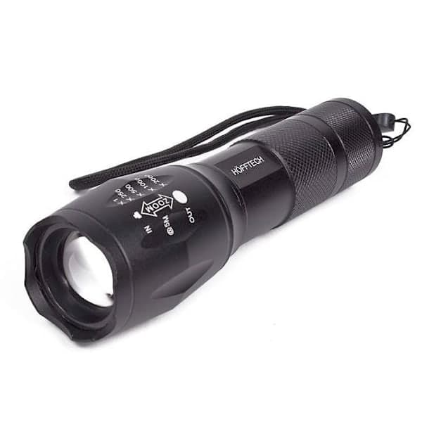 Lommelygte / Taktisk LED-lommelygte - 5W Superbeam Sort