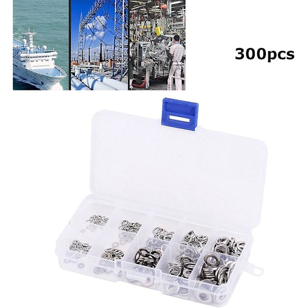 360 stk 304 rustfrie flate plater sett, perfekt for hjemmeinnredning, fabrikkreparasjon, kjøkken, butikker og mer