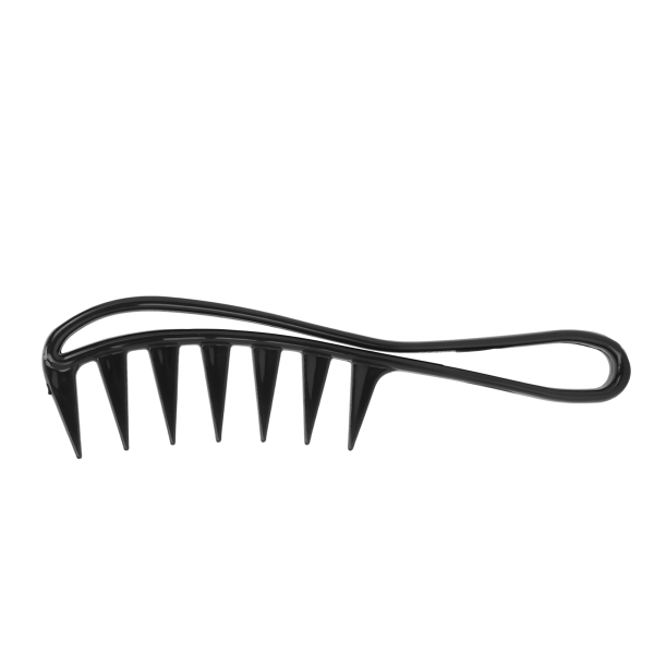 Ammattimainen Wide Tooth Hair Detangler Antistaattinen hiusten irrotuskampa Salon muotoilukampa (musta)