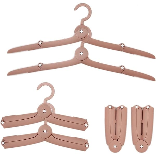 Foldable Plastic Clothes Hangers Windproof Space Saving