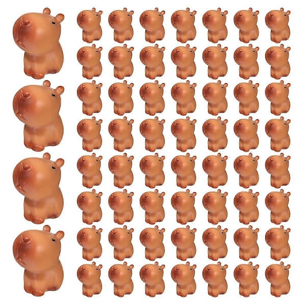Mini Capybara Hartsstaty, Capybara Modell Ornament, Miniatyrdjur, Skrivbord Utomhus Hantverk Orna.pa