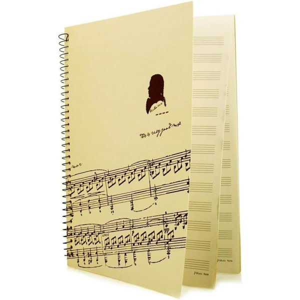 Tomt notblad Komposisjonsmanuskript Personal Paper Art Music