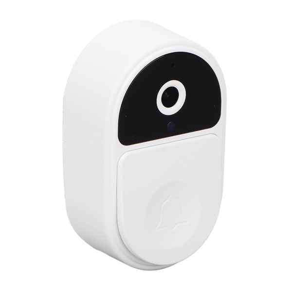 Trådløst dørklokkekamera Smart sikkerhed Ultra klar vidvinkel Wifi videodørklokkekamera 1000mAh batteri hvid