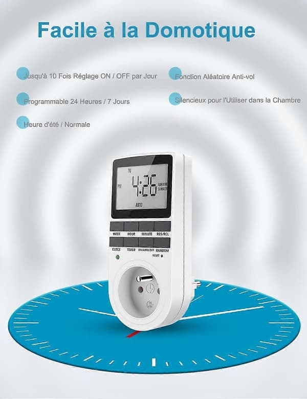 Programmerbar digital timerkontakt, Maxcio numerisk uke-timer