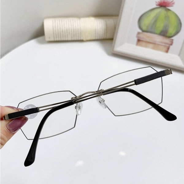 +1,00~+3,0 Dioptri-læsebriller Firkantede briller SØLV Sølvstyrke 2,50-styrke 2,50 Silver Strength 2.50-Strength 2.50