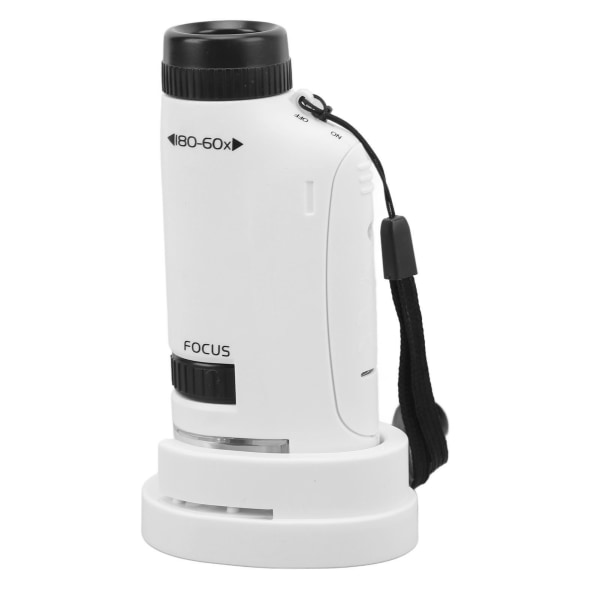 2211 lille håndholdt mikroskop med rundt håndtag 60X til 120X minilommemikroskop med LED-lys