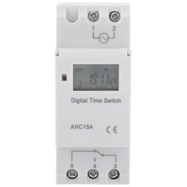 LCD Timer Ukentlig Elektrisk Tidsbryter Digital Timer Bryter 15A(220V).pa