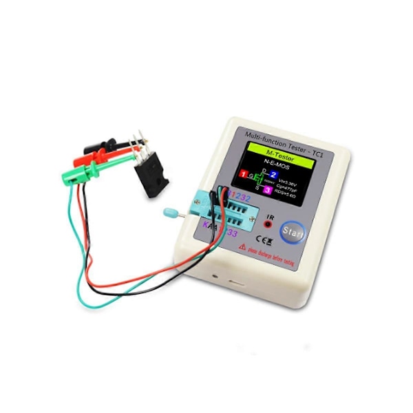 LCR-TC1 TC1 Display Multifunktionell TFT Bakgrundsbelysning Transistor Testare för Diod Triod Kondensator Resi.pa