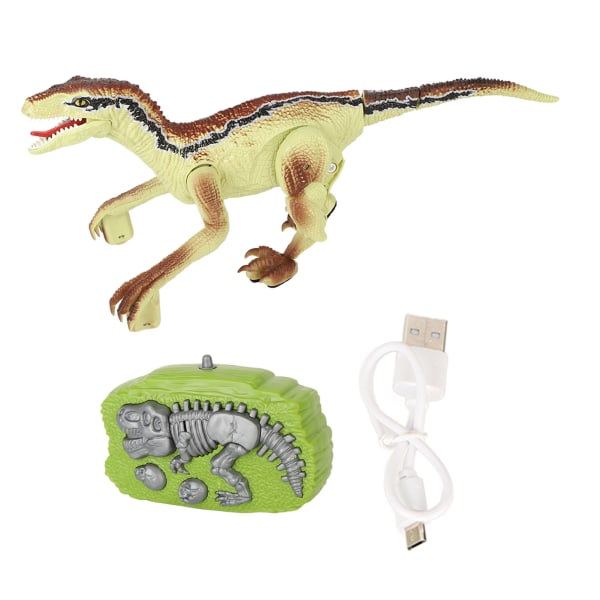 Fjernbetjening Dinosaur Legetøj Sjov Simulering Vandrende Dinosaur Legetøj med lysende lydeffekter for 3 år og opefter