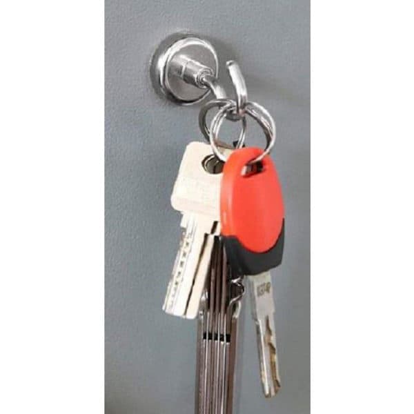 2-pak - Magnet med krog / Magnetkrog - 12 kg Sort
