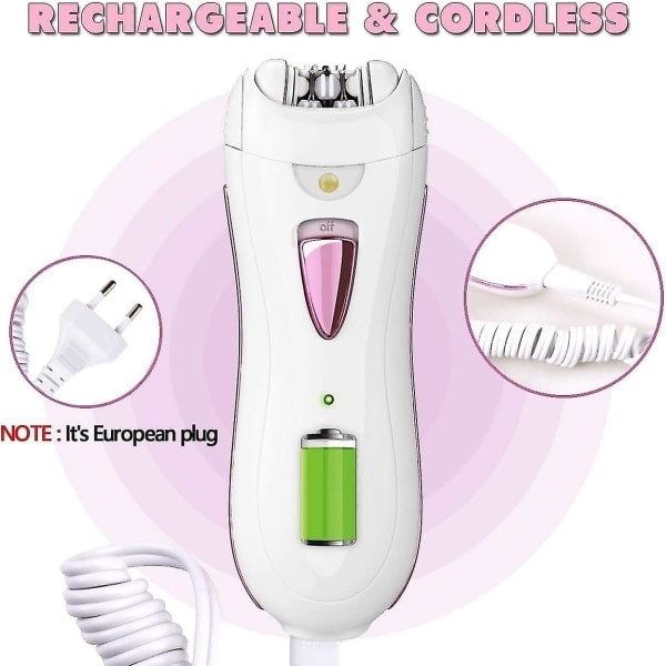 Epilator for ansikt - Epilator for damer - Hårfjerning for ansikt - Mini epilator - Elektrisk