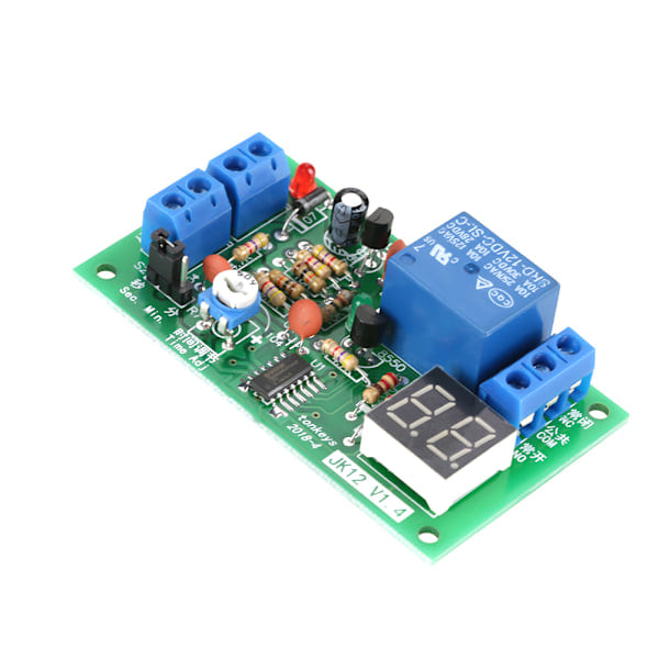 DC12V LED Display Nedtellingstimer Forsinkelsesavstengningsrelé Koblingsmodul