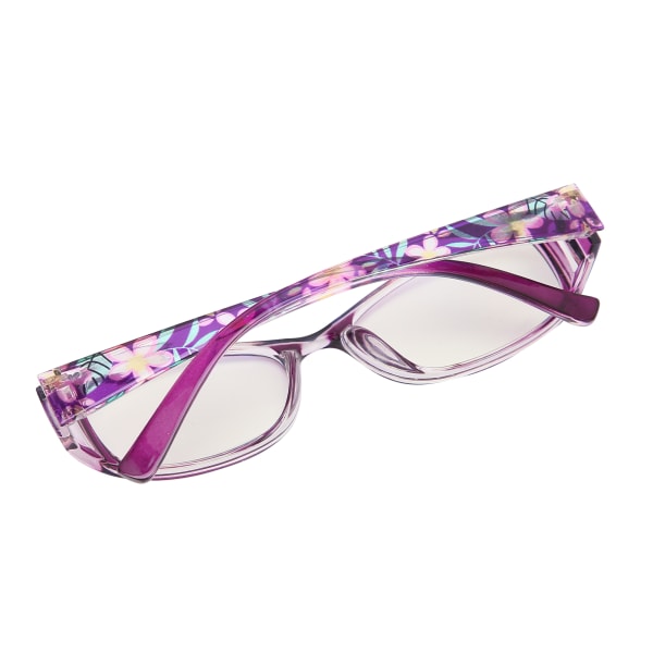 Ældre læsebriller Blåt lysblokerende Moderigtige briller Briller til kvinder Lilla+150