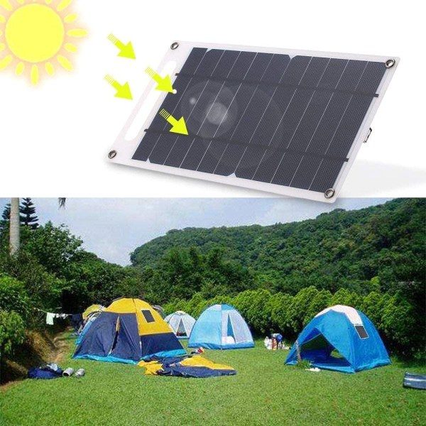 6V Høy Effekt USB Solpanel Utomhus Vanntett