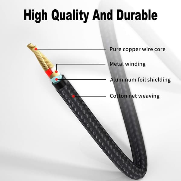 USB-C til 2x RCA stereo lydkabel Grå