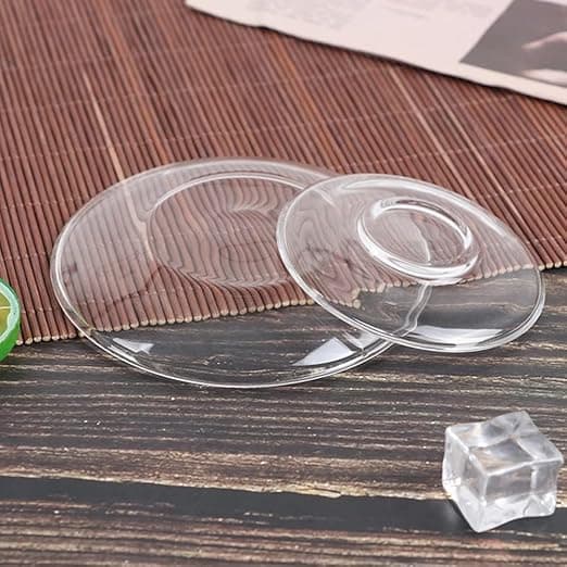 4 stk. Premium Glasbrikker, Perfekt til Servering, Snacks, Frugt, Kaffe og Tekopper Tekop og Underkop