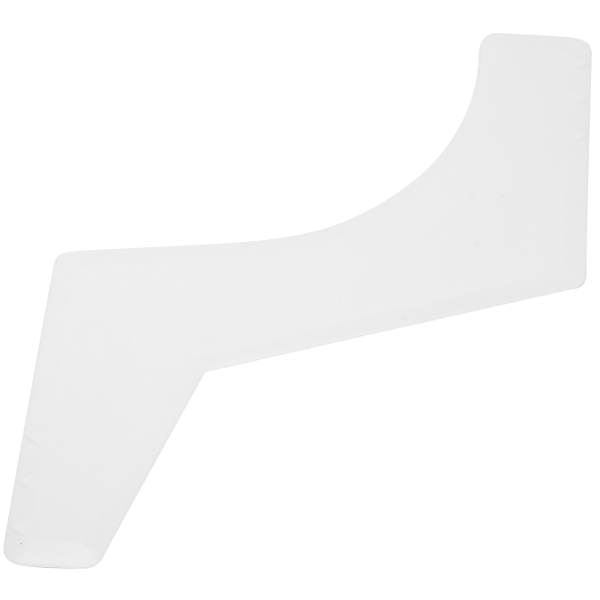 Skjeggformingsmal Hjemmesalong Skjeggguide Stylingmal, tilbehør (hvit)